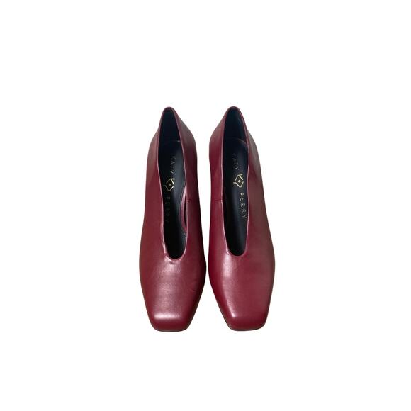 NWOB Kary Perry Maroon Red Cutout Wedge Pump Sz 6 - Picture 1 of 2